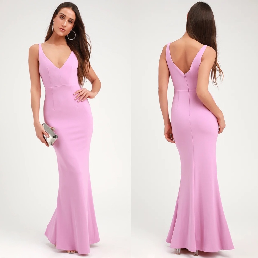 Lulus Melora lavender dress formal gown